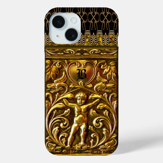 Remiel Cherub Love Monogram Case-Mate iPhone Case (Back)