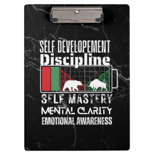 Reminder and motivation Forex mindset Marble Clipboard