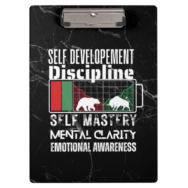 Reminder and motivation | Forex mindset | Marble Clipboard (Front)