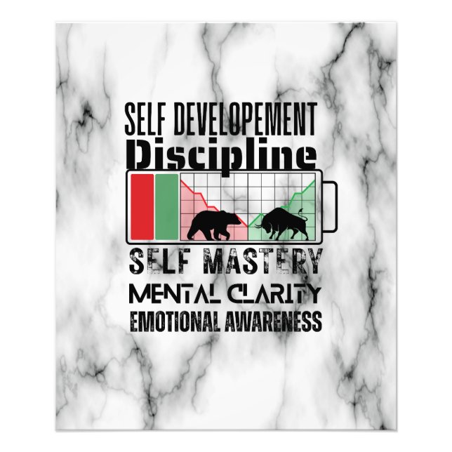 Reminder and motivation | Forex mindset | Marble Photo Print (Front)