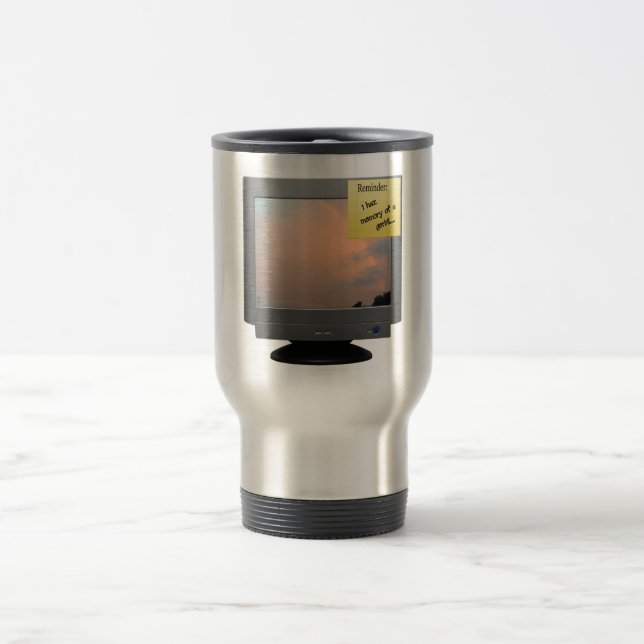 Reminder: i haz memory of gerbil travel mug (Center)