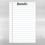 Reminder Magnetic Dry Erase Sheet<br><div class="desc">Need to write down a reminder? Set up a date? Make a grocery list? Use this magnetic dry erase sheet to do just that! Customize your text where it says "Reminder:" and add whatever you'd like for example - 'Grocery List',  'To Do List' etc.</div>