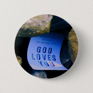 Reminder of God's Love For You. Christian Faith 2 Inch Round Button