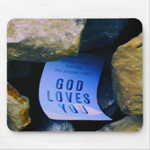 Reminder of God's Love For You. Christian Faith Mouse Pad