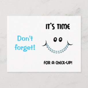 Reminder Orthodontic Appointment Braces Postcard
