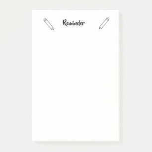 Reminder Sticy Notes, 4" x 6" Post-it Notes