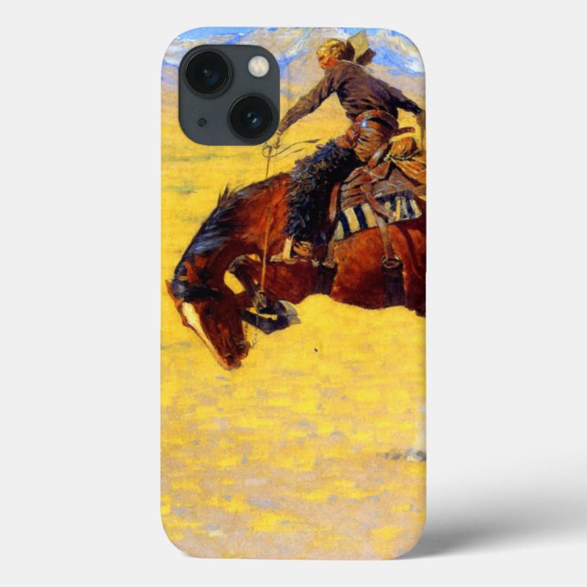 Remington Old West Horse and Cowboy Case-Mate iPhone Case (Back)