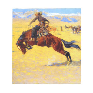 Remington Old West Horse and Cowboy Notepad