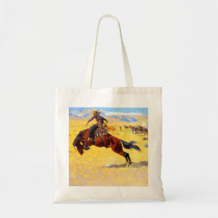 Remington Old West Horse and Cowboy Tote Bag