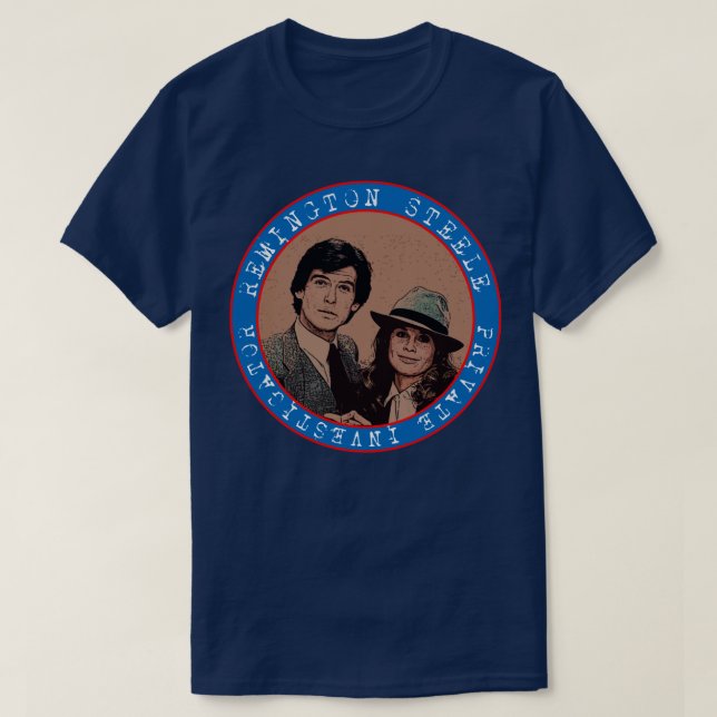 Remington Steele 80s tvshow T-Shirt (Design Front)