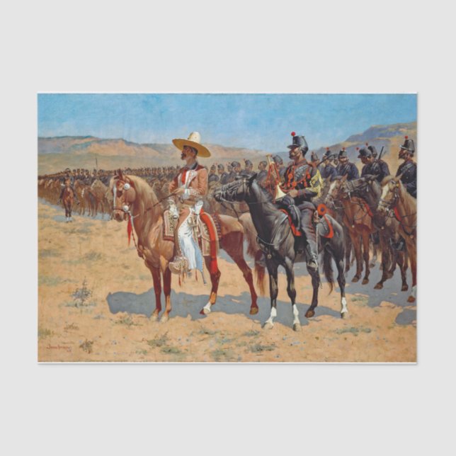 Remington The Mexican Major Painting Tissue Paper (Front)