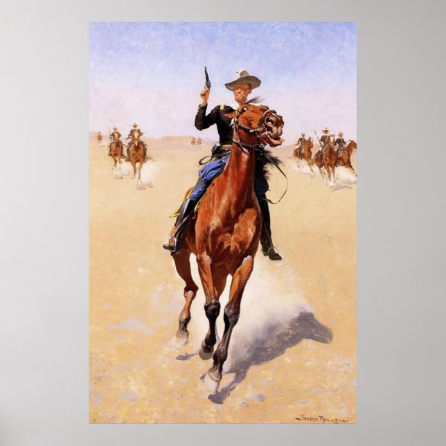 Remington - The Trooper, popular fine art Poster (Front)