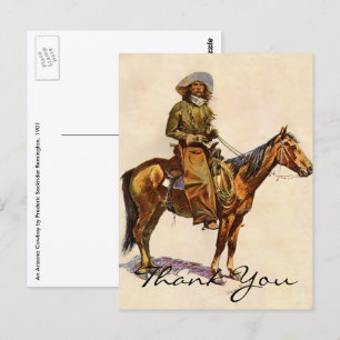 Remington's An Arizona Cowboy Postcard