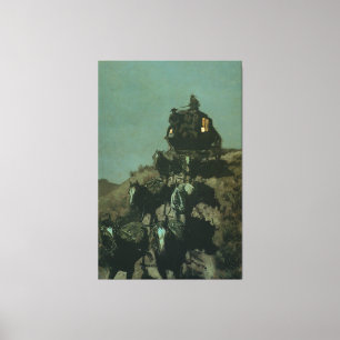 Remington's Old Stagecoach of the Plains (1901) Canvas Print