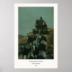 Remington's Old Stagecoach of the Plains (1901) Poster