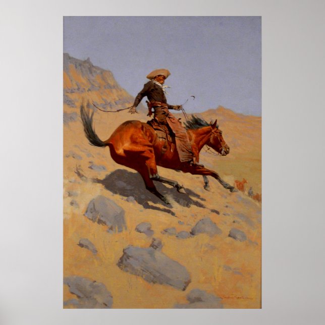 Remington's The Cowboy 1902 Poster (Front)
