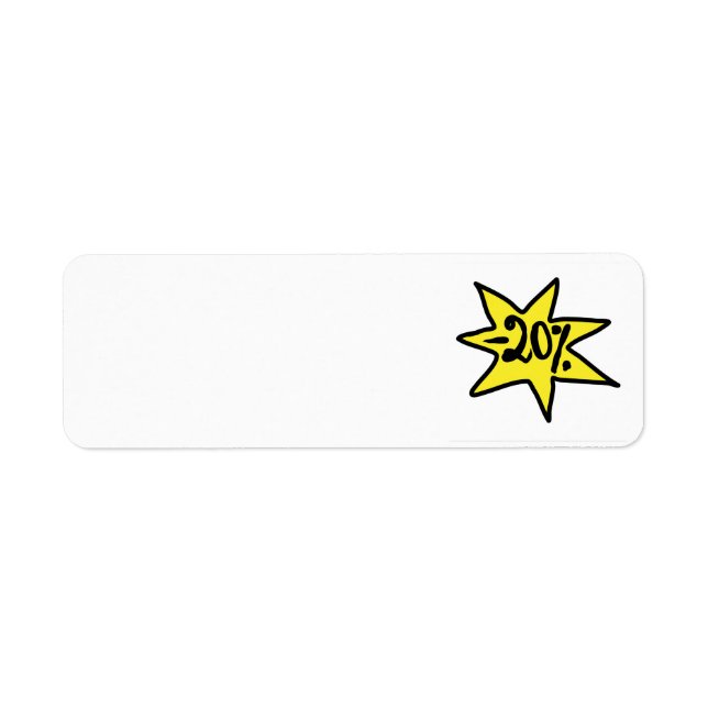 Remise de 20%. Promotion, bonus, affaires, prix (Devant)