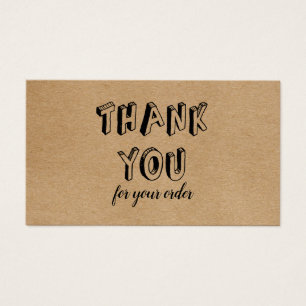 Remise de commande de style kraft rustique vintage