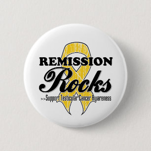 Remission Rocks - Testicular Cancer Awareness 2 Inch Round Button