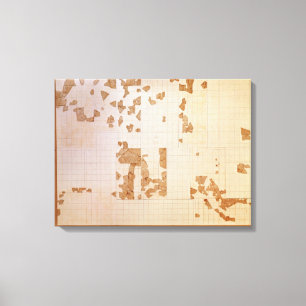 Remnant of a cadastre canvas print