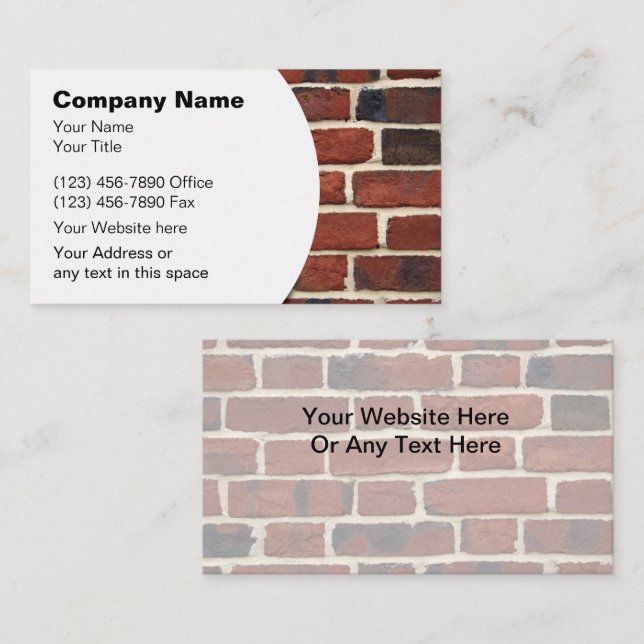 Remodeling Business Cards (Front/Back)