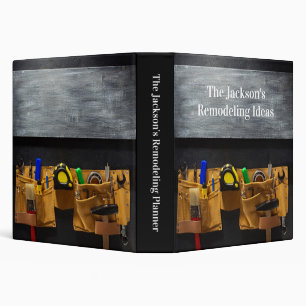 Remodeling or Home Construction Custom Binder