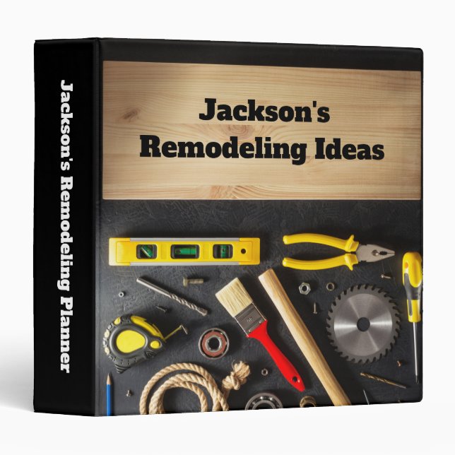 Remodeling or Home Construction Custom Binder (Front/Spine)
