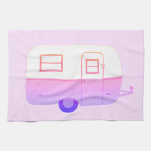 Remorque de Camper Retro serviette de cuisine pour