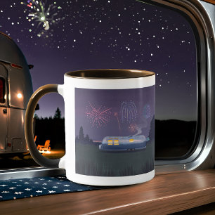Remorque Voyage Silver RV & Night Sky Coffee Mug