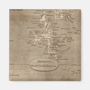 Remote British Isles Map by Arrowsmith Magnet