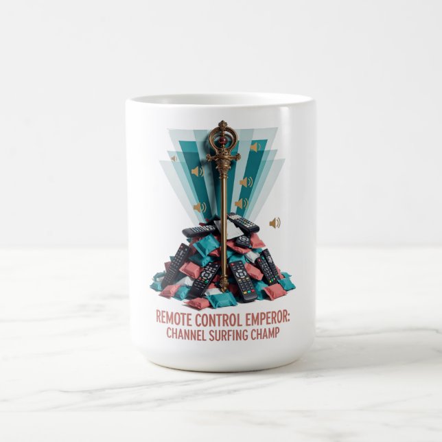 Remote Control Emperor T Shirt Coffee Mug (Center)