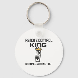 Remote Control King (channel Surfing Pro) Graphic Keychain