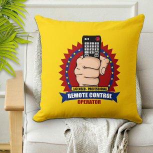 Remote Control Operator Throw Pillow