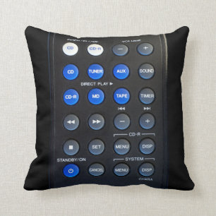 Remote control throw pillow
