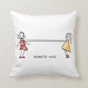 Remote-Hug Throw Pillow