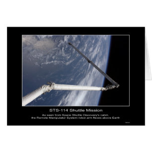 Remote Manipulator System robot arm flexes above e