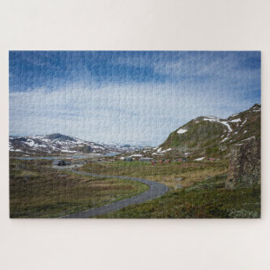 Remote mountain landscape in Norway Jigsaw Puzzle