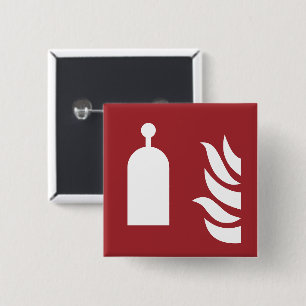 Remote Release Station Safety Sign 2 Inch Square Button