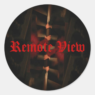 Remote View Round Sticker