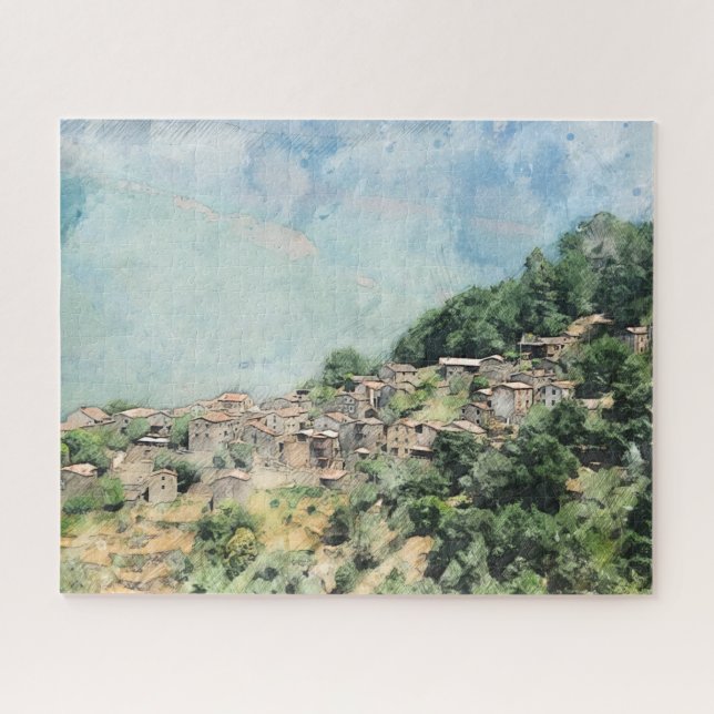 Remote Village, Talasnal Portugal Jigsaw Puzzle (Horizontal)
