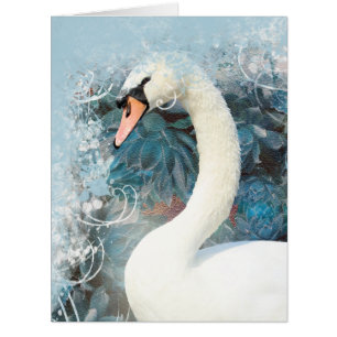 Remous floral de cygne