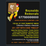 Removal Man Box Design, Removal Company Advert Flyer<br><div class="desc">Removal Man Box Design,  Removal Company Advertising Flyer by The Business Card Store.</div>