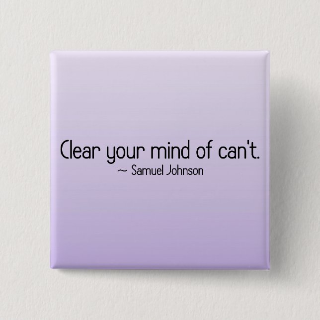 Remove doubt from your mind 2 inch square button (Front)