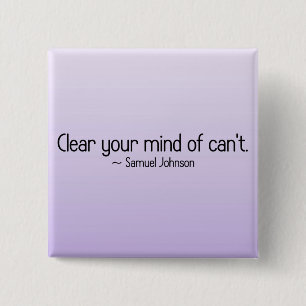 Remove doubt from your mind 2 inch square button