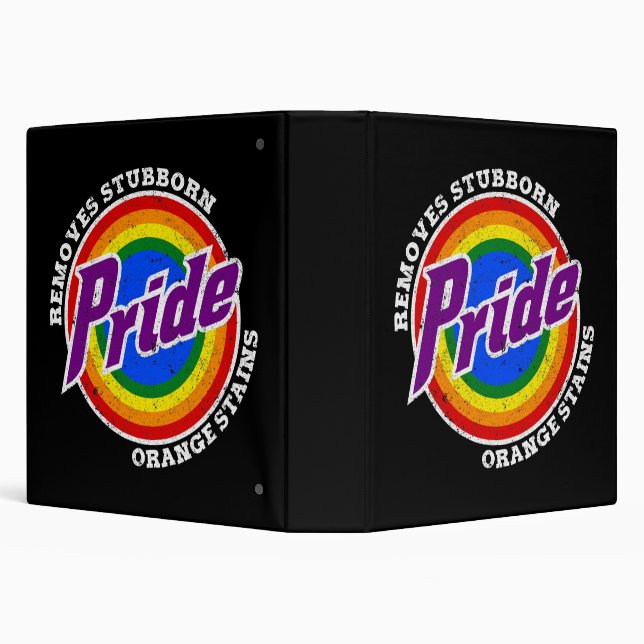 Remove Stubborn Orange Stains Pride Month LGBTQ Binder (Background)
