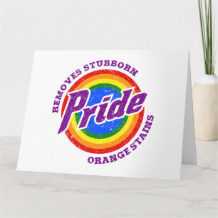 Remove Stubborn Orange Stains Pride Month LGBTQ Card