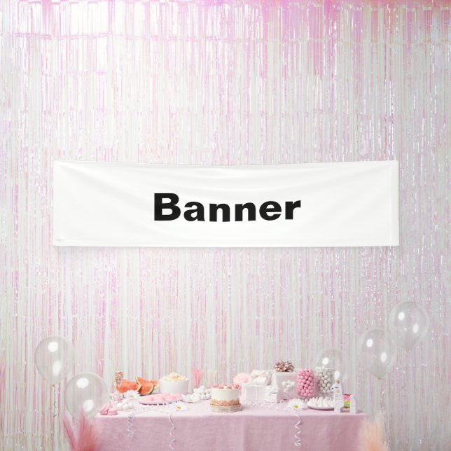 Remove This Text & Add Your Own Design 2.5' x 10' Banner (Party)