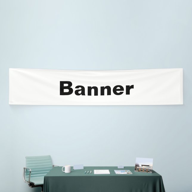 Remove This Text & Add Your Own Design 2.5' x 12' Banner (Tradeshow)