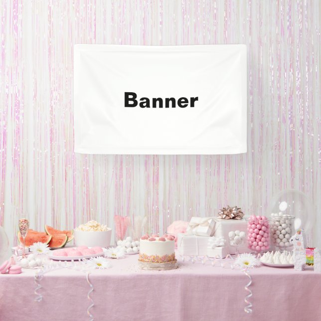 Remove This Text & Add Your Own Design 2.5' x 4' Banner (Party)