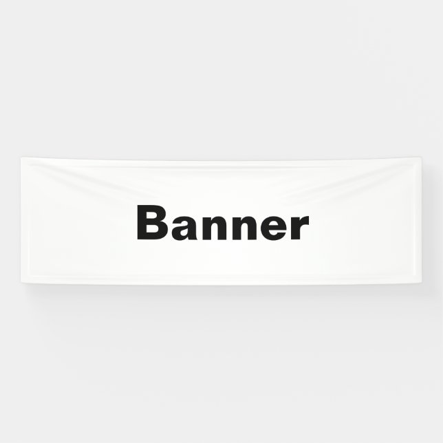 Remove This Text & Add Your Own Design 2.5' x 8' Banner (Horizontal)